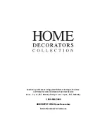 Предварительный просмотр 6 страницы Home Decorators Collection 1002545160 Use And Care Manual