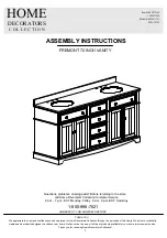 Home Decorators Collection 1002875193 Assembly Instructions Manual предпросмотр