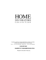 Preview for 8 page of Home Decorators Collection 1003 348 713 Use And Care Manual