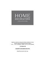 Предварительный просмотр 7 страницы Home Decorators Collection 1003 391 214 Use And Care Manual