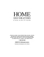 Предварительный просмотр 20 страницы Home Decorators Collection 1003050372 Use And Care Manual