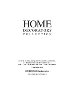 Предварительный просмотр 8 страницы Home Decorators Collection 1003050431 Use And Care Manual