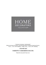 Предварительный просмотр 11 страницы Home Decorators Collection 1005566731 Use And Care Manual