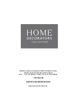 Preview for 8 page of Home Decorators Collection 1006 325 863 Use And Care Manual