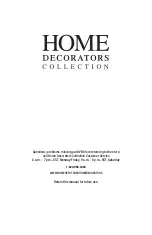 Предварительный просмотр 8 страницы Home Decorators Collection 12531-HBU Use And Care Manual