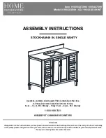 Предварительный просмотр 1 страницы Home Decorators Collection 19043-VS49-WT Assembly Instructions Manual