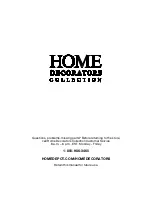 Предварительный просмотр 8 страницы Home Decorators Collection 210-245 Use And Care Manual