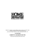 Предварительный просмотр 16 страницы Home Decorators Collection 210-245 Use And Care Manual