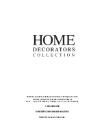 Предварительный просмотр 6 страницы Home Decorators Collection 3063000310 Use And Care Manual