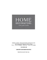 Предварительный просмотр 8 страницы Home Decorators Collection 38720-HBN Use And Care Manual