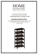 Предварительный просмотр 1 страницы Home Decorators Collection 5099400210 Assembly Instructions