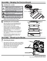 Предварительный просмотр 9 страницы Home Decorators Collection 52-PORT Use And Care Manual