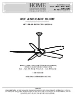 Home Decorators Collection 68-ATRDC Use And Care Manual preview