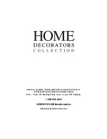 Предварительный просмотр 8 страницы Home Decorators Collection 8254 500 270 Use And Care Manual