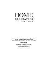 Предварительный просмотр 8 страницы Home Decorators Collection 9945300340 Use And Care Manual