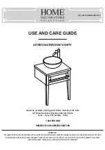 Home Decorators Collection AITKEN 1000 026 182 Use And Care Manual предпросмотр