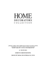 Предварительный просмотр 22 страницы Home Decorators Collection AITKEN 1000 026 182 Use And Care Manual