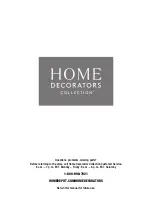 Предварительный просмотр 20 страницы Home Decorators Collection Appleton 1004489664 Use And Care Manual