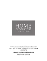 Предварительный просмотр 8 страницы Home Decorators Collection BANKSIDE 21075-VS37-WT Assembly Instructions Manual