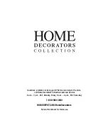 Предварительный просмотр 13 страницы Home Decorators Collection BBGV3722 Use And Care Manual