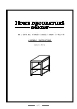 Home Decorators Collection BF-24673 Assembly Instructions Manual предпросмотр