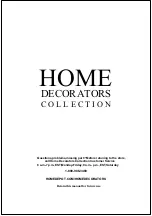 Предварительный просмотр 8 страницы Home Decorators Collection BF-27005 Use And Care Manual