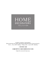 Предварительный просмотр 13 страницы Home Decorators Collection BRADSTONE 1005566708 Use And Care Manual