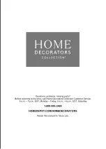 Предварительный просмотр 17 страницы Home Decorators Collection BRADSTONE 1005566740 Use And Care Manual