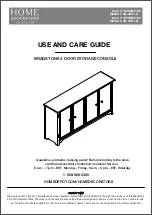 Предварительный просмотр 1 страницы Home Decorators Collection BRADSTONE JS-3421-A Use And Care Manual