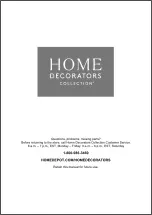 Предварительный просмотр 13 страницы Home Decorators Collection BRADSTONE JS-3421-A Use And Care Manual