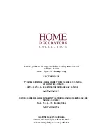 Предварительный просмотр 10 страницы Home Decorators Collection Brexley AN-XBH Use And Care Manual