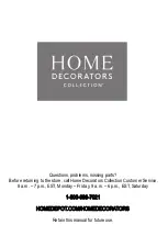 Предварительный просмотр 7 страницы Home Decorators Collection BT0536X Use And Care Manual