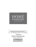 Предварительный просмотр 7 страницы Home Decorators Collection CAMDEN FRA60624ASW-2PK Use And Care Manual