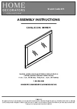 Home Decorators Collection Caville MR Assembly Instructions Manual предпросмотр