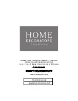 Предварительный просмотр 8 страницы Home Decorators Collection Cooper Springs S21-44-2CS-CGV1 Use And Care Manual