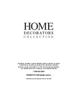 Предварительный просмотр 12 страницы Home Decorators Collection CREEDMOOR CDNV6021D Use And Care Manual