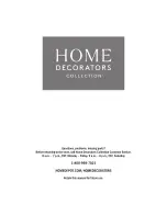 Предварительный просмотр 6 страницы Home Decorators Collection DC18-72190 Use And Care Manual