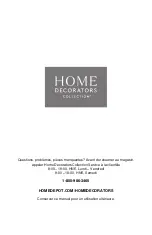 Предварительный просмотр 24 страницы Home Decorators Collection DESMOND HB3698-05 Use And Care Manual