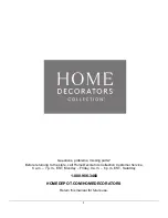 Предварительный просмотр 8 страницы Home Decorators Collection ELDRIDGE HD09-F01WD Use And Care Manual