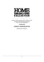 Preview for 8 page of Home Decorators Collection Ellia WSHC30EVDWDG Use And Care Manual