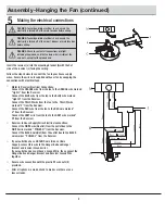 Preview for 9 page of Home Decorators Collection FC132-BKRL Use And Care Manual