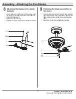 Preview for 11 page of Home Decorators Collection FC132-BKRL Use And Care Manual