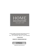 Предварительный просмотр 9 страницы Home Decorators Collection FRA71006R-STC Use And Care Manual