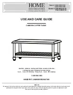 Home Decorators Collection FWA60563AW Use And Care Manual предпросмотр