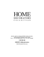 Предварительный просмотр 6 страницы Home Decorators Collection GOLDSBORO GOOVT3122D Use And Care Manual