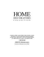 Предварительный просмотр 12 страницы Home Decorators Collection GOLDSBORO GOOVT3122D Use And Care Manual