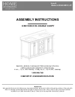 Предварительный просмотр 1 страницы Home Decorators Collection GRAYSON 20305-VS61C-ST Assembly Instructions Manual