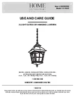 Home Decorators Collection H-9245 Use And Care Manual preview