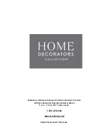 Предварительный просмотр 6 страницы Home Decorators Collection H8800101 Use And Care Manual