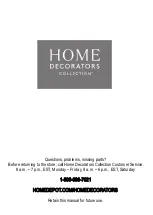 Предварительный просмотр 7 страницы Home Decorators Collection Halford BT0283D Assembly Instruction Manual